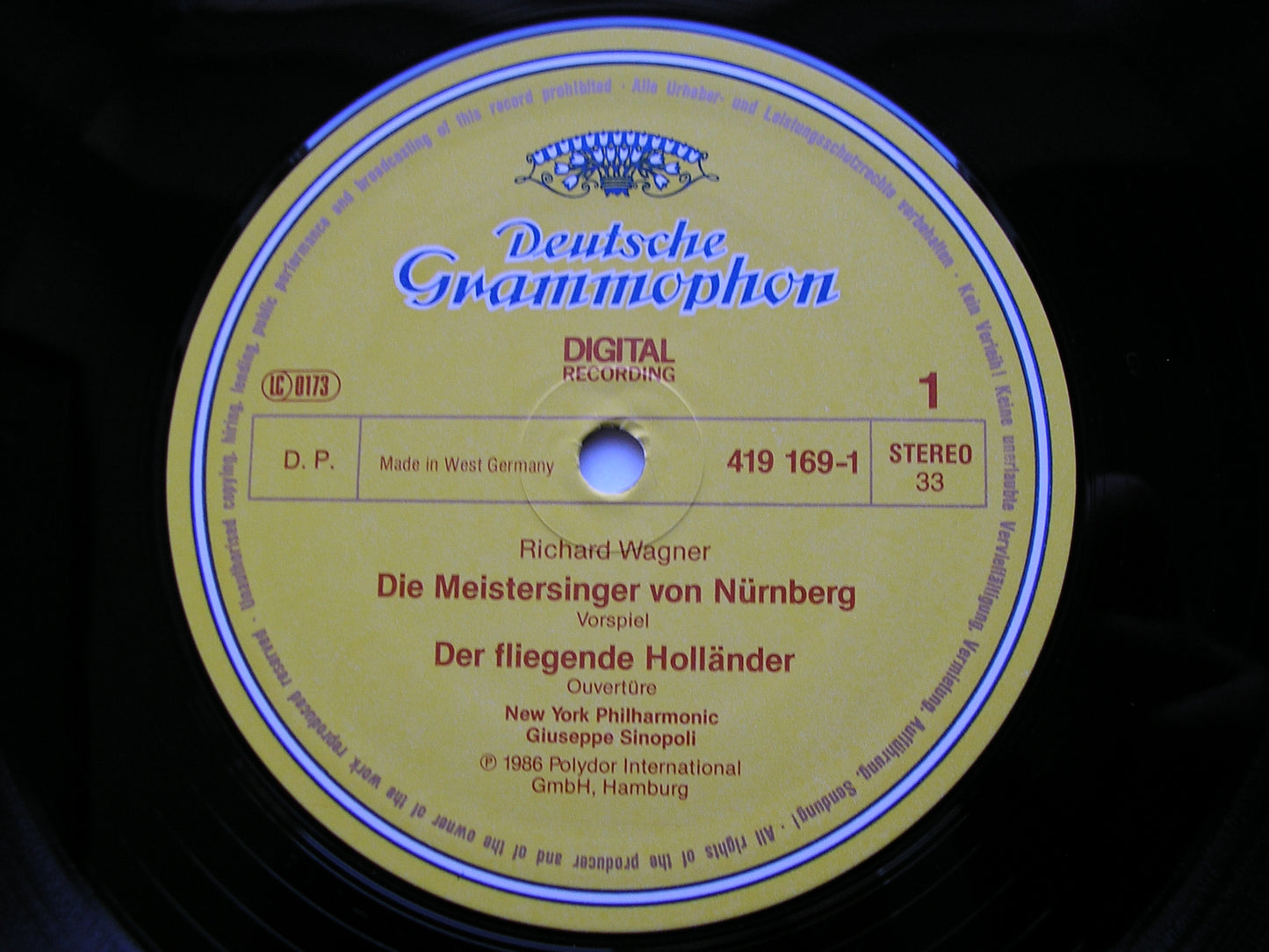 WAGNER: LOHENGRIN / THE MASTERSINGERS / THE FLYING DUTCHMAN        NEW YORK PHILHARMONIC / SINOPOLI     419 169