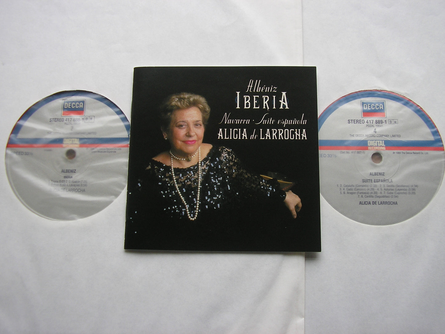 ALBENIZ: IBERIA / NAVARRA / SUITE ESPANOLA    ALICIA DE LARROCHA    417 887