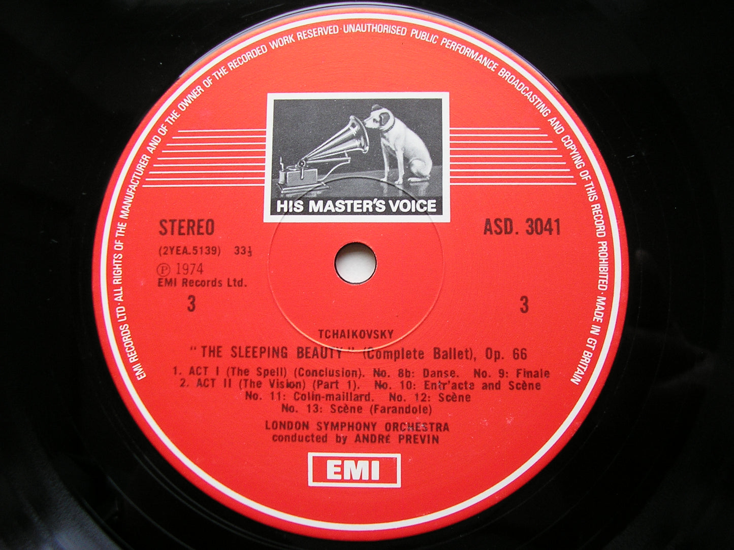TCHAIKOVSKY: SLEEPING BEAUTY complete ballet PREVIN / LONDON SYMPHONY SLS 5001
