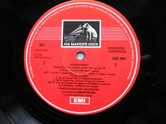 TCHAIKOVSKY: SWAN LAKE Highlights     PREVIN / LONDON SYMPHONY   ASD 3491