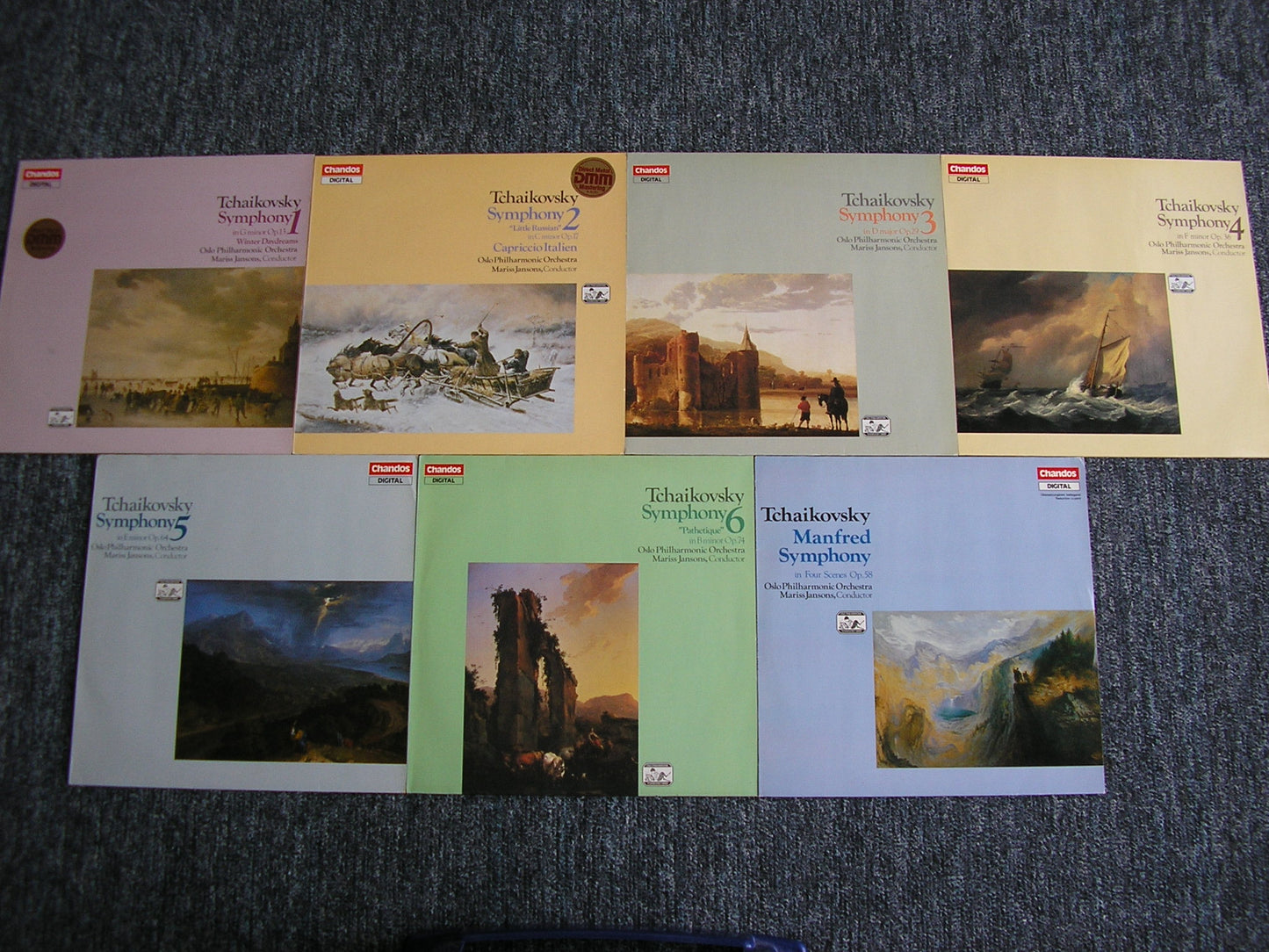 TCHAIKOVSKY: THE COMPLETE SYMPHONIES JANSONS / OSLO PHILHARMONIC 7 LP SET