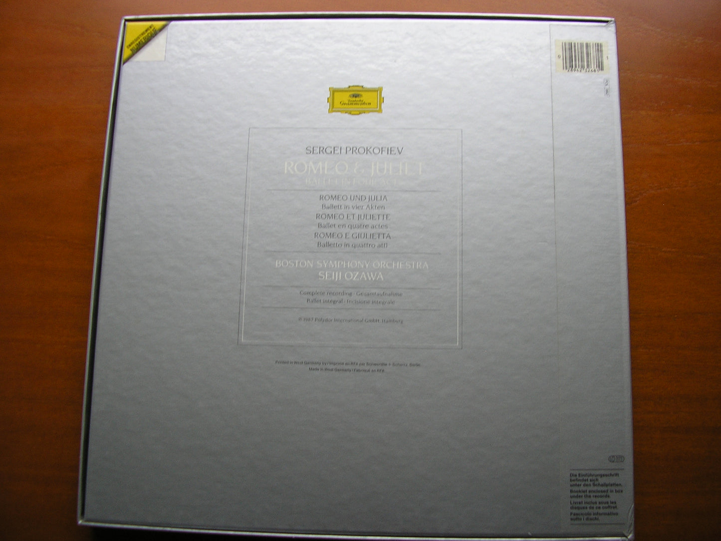 PROKOFIEV: ROMEO & JULIET complete ballet OZAWA / BOSTON SYMPHONY 3 LP 423 268