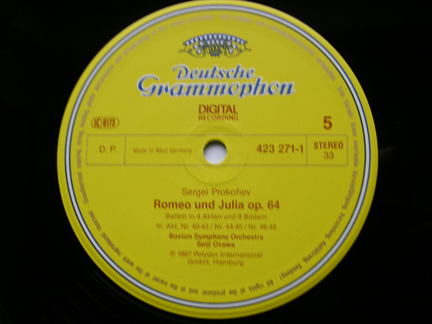 PROKOFIEV: ROMEO & JULIET complete ballet OZAWA / BOSTON SYMPHONY 3 LP 423 268