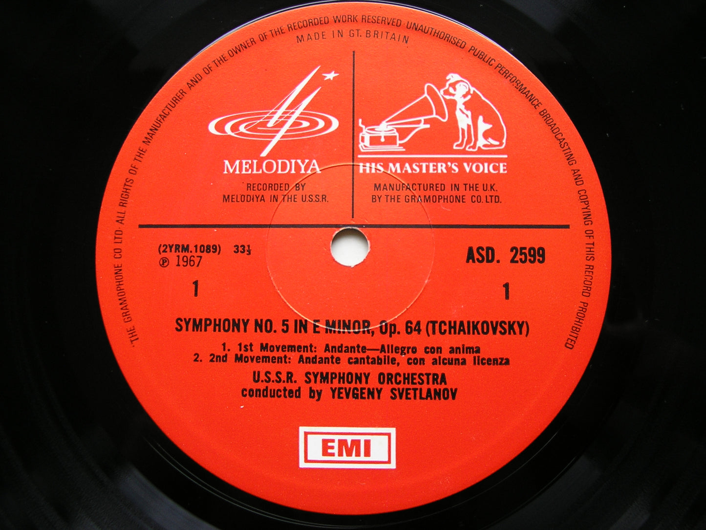 TCHAIKOVSKY: THE SYMPHONIES   SVETLANOV / USSRSO    7LP SET EMI/MELODIYA