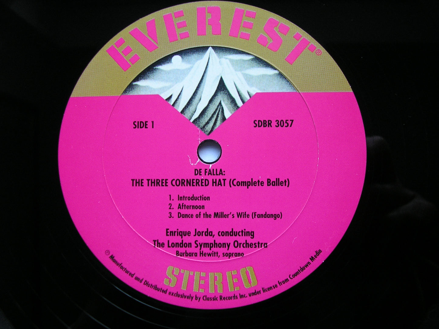 FALLA: THE THREE CORNERED HAT    JORDA / LONDON SYMPHONY     CLASSIC / EVEREST  SDBR 3057