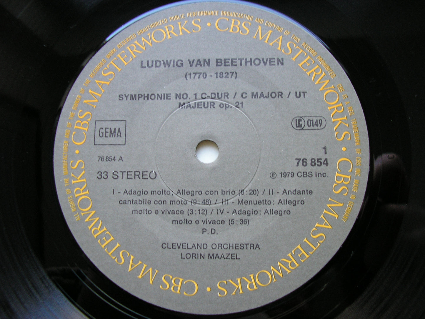 BEETHOVEN: SYMPHONIES Nos. 1 & 2 MAAZEL / CLEVELAND ORCHESTRA 76854