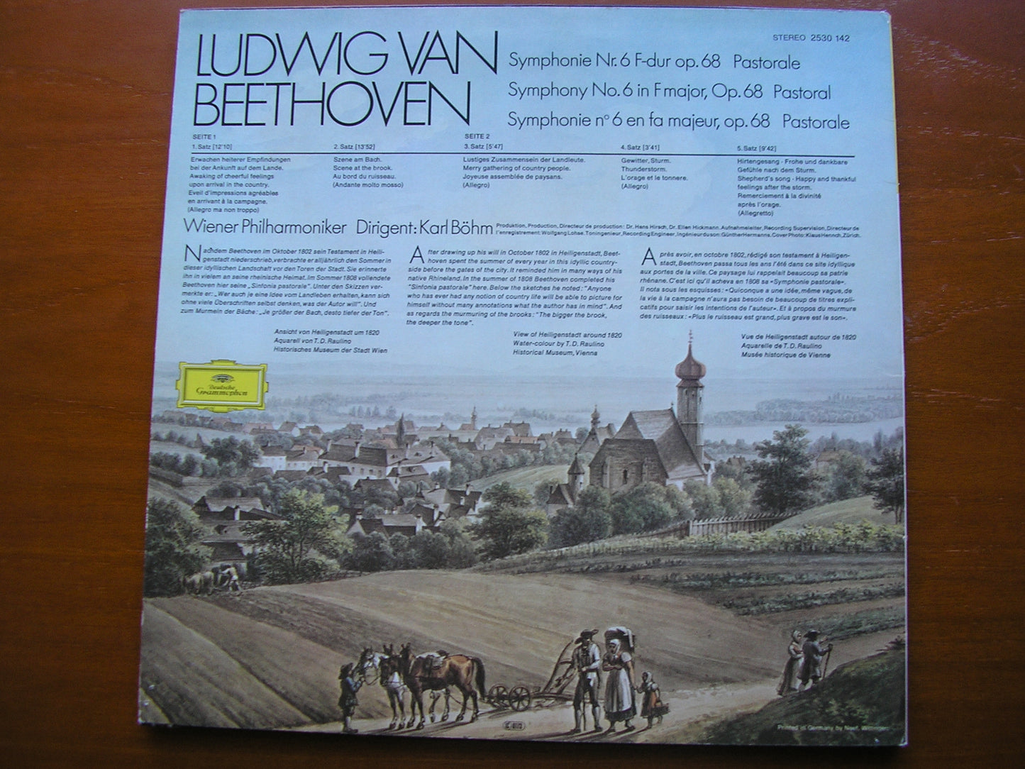 BEETHOVEN: SYMPHONY No. 6 'Pastoral' BOHM / VIENNA PHILHARMONIC 2530 142