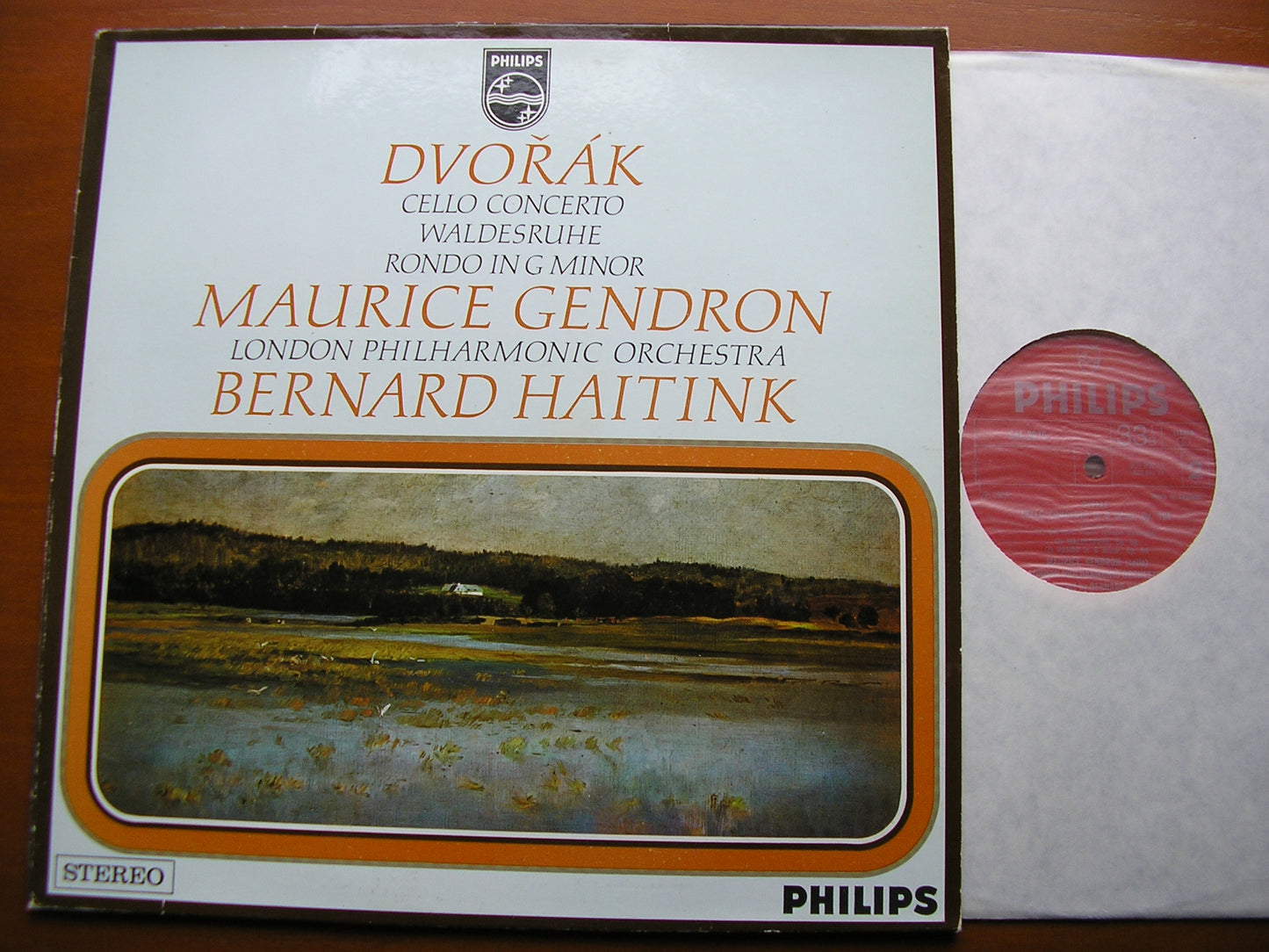 DVORAK: CELLO CONCERTO / WALDESRUHE / RONDO in G GENDRON / LONDON PHILHARMONIC / BERNARD HAITINK SAL 3675