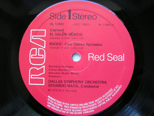 COPLAND: EL SALON MEXICO / RODEO / APPALACHIAN SPRING MATA / DALLAS SYMPHONY RL12862