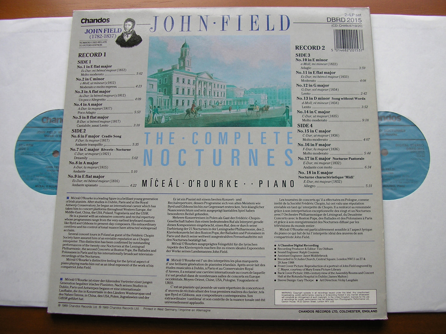 JOHN FIELD: THE COMPLETE NOCTURNES MICEAL O'ROURKE DBRD 2015