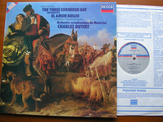 FALLA: THE THREE CORNERED HAT / EL AMOR BRUJO    DUTOIT / MONTREAL SYMPHONY     SXDL 7560