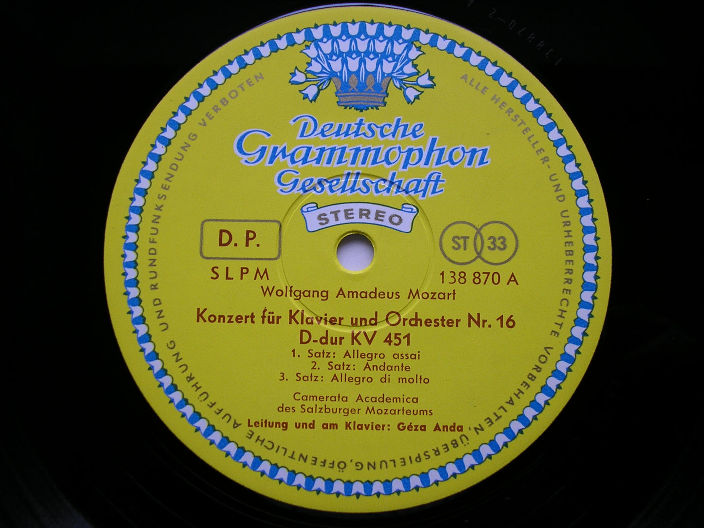 MOZART: THE PIANO CONCERTOS GEZA ANDA / CAMERATA ACADEMICA DES SALZBURGER MOZARTEUMS 12 LP SET