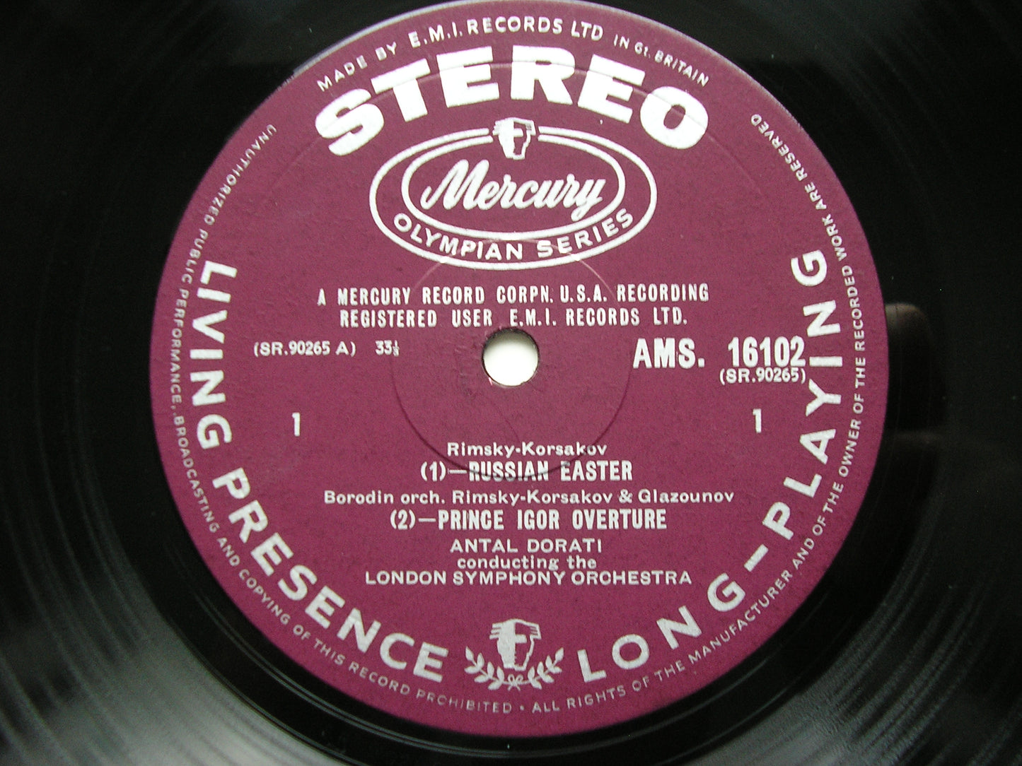 BORODIN / RIMSKY-KORSAKOV: ORCHESTRAL WORKS DORATI / LONDON SYMPHONY AMS 16102