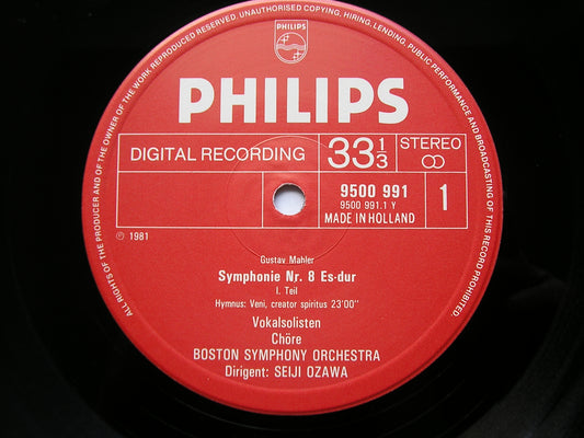 MAHLER: SYMPHONY No. 8 SOLOISTS / BOSTON SYMPHONY / OZAWA 6769 069