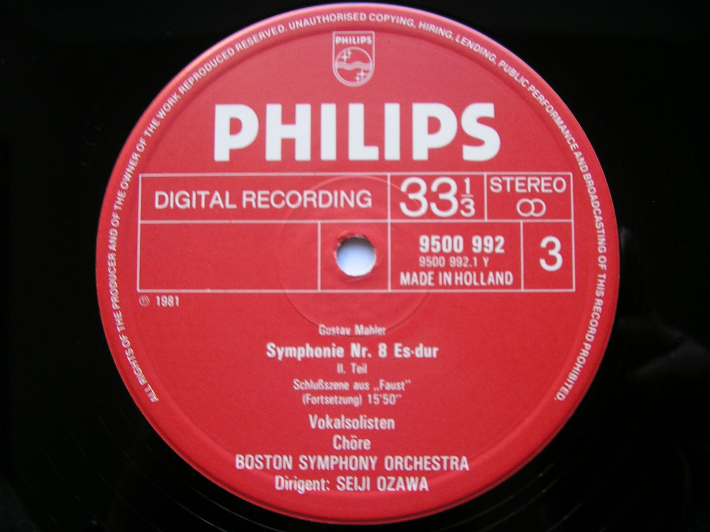 MAHLER: SYMPHONY No. 8 SOLOISTS / BOSTON SYMPHONY / OZAWA 6769 069