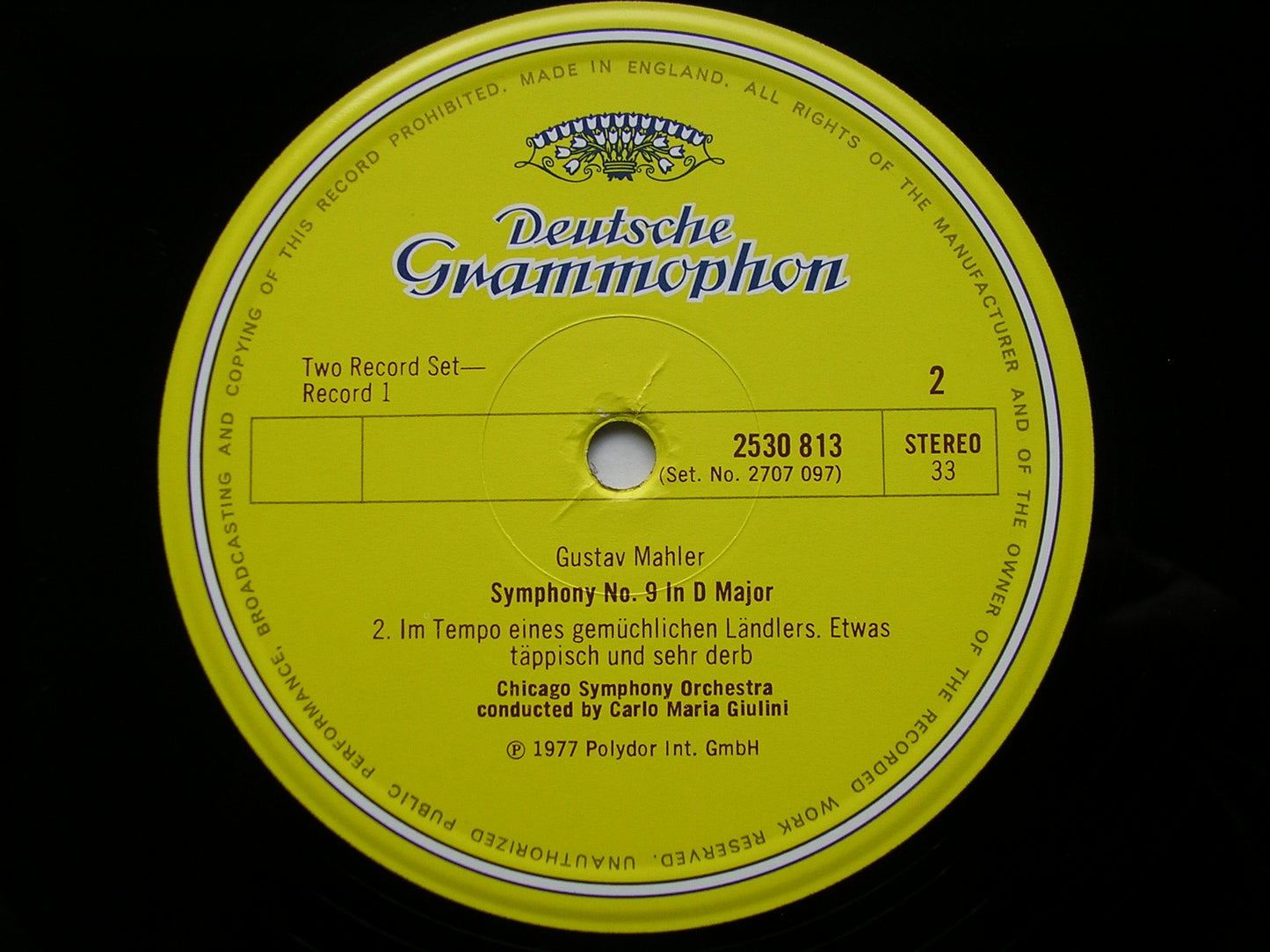 MAHLER: SYMPHONY No. 9 GIULINI / CHICAGO SYMPHONY 2707 097