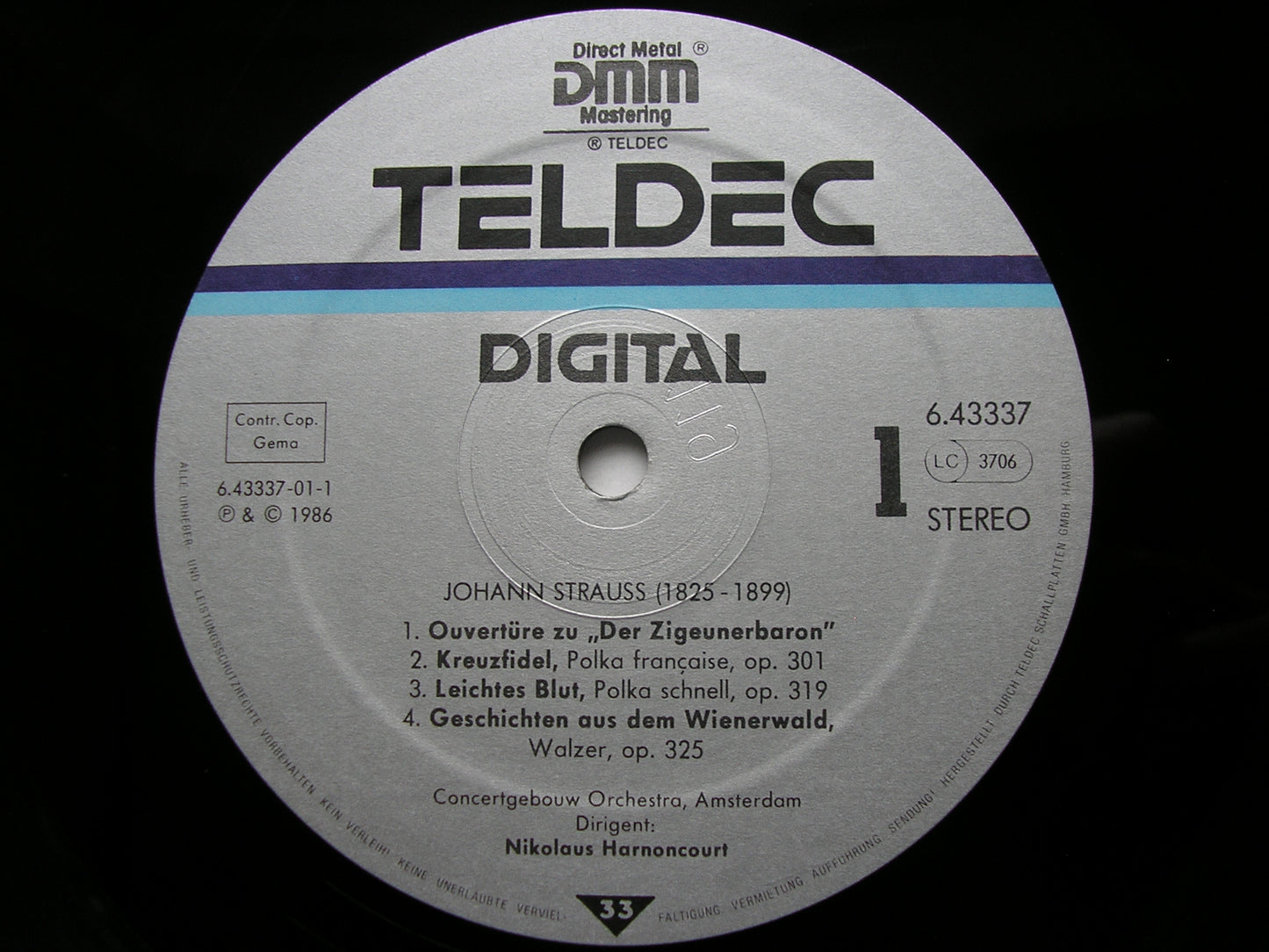 STRAUSS, JOHANN: ORCHESTRAL WORKS     NIKOLAUS HARNONCOURT / CONCERTGEBOUW      6.43337AZ