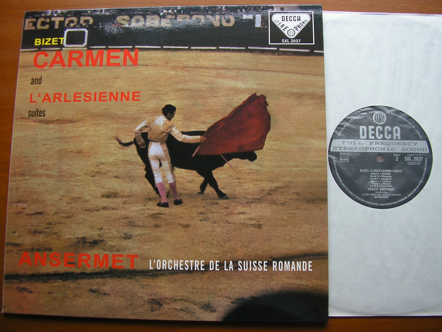 BIZET: CARMEN Suite / L'ARLESIENNE Suite ANSERMET / SUISSE ROMANDE SXL 2037