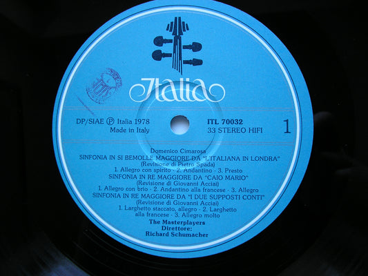 CIMAROSA: THREE SYMPHONIES / HARPSICHORD CONCERTO ELZBIETA LUKOWICZ / THE MASTERPLAYERS / RICHARD SCHUMACHER ITL 70032