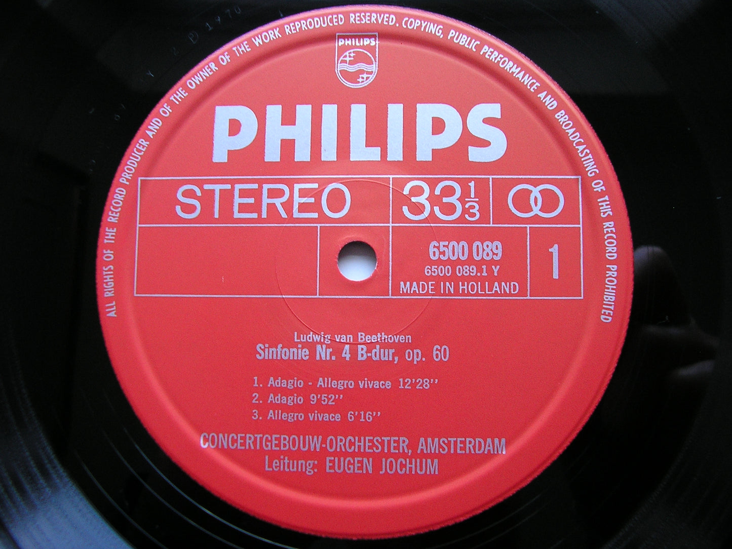 BEETHOVEN: THE NINE SYMPHONIES / FOUR OVERTURES JOCHUM / CONCERTGEBOUW ORCHESTRA AMSTERDAM 9 LP