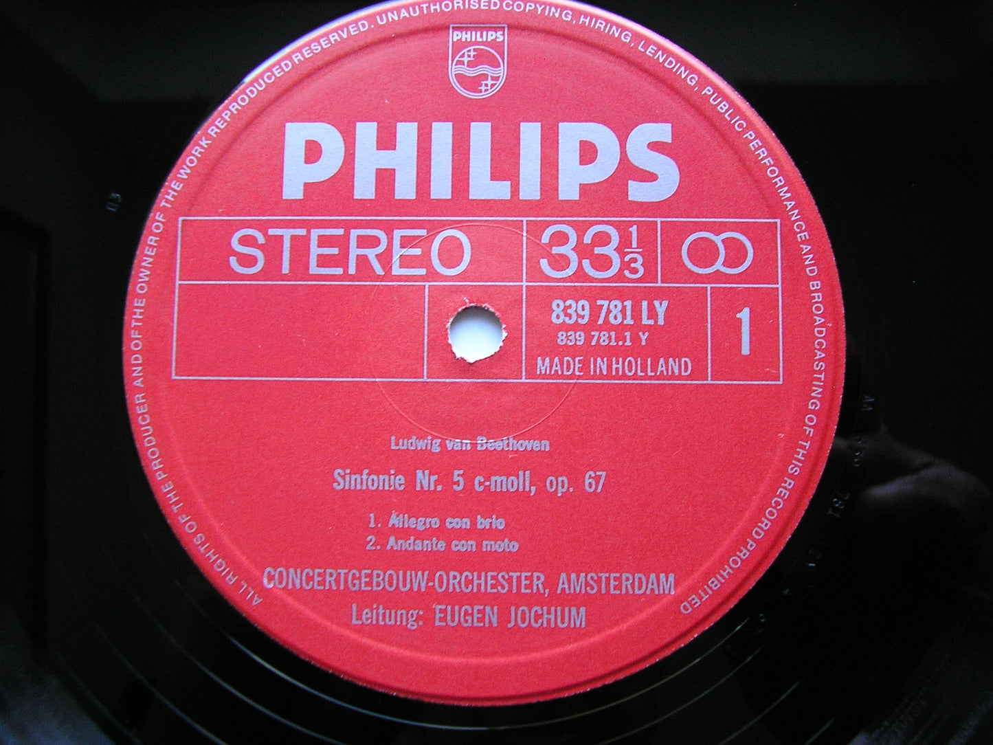 BEETHOVEN: THE NINE SYMPHONIES / FOUR OVERTURES JOCHUM / CONCERTGEBOUW ORCHESTRA AMSTERDAM 9 LP