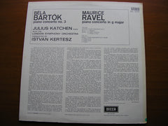 BARTOK: PIANO CONCERTO No. 3 / RAVEL: PIANO CONCERTO in G JULIUS KATCHEN / LSO / ISTVAN KERTESZ SXL 6209