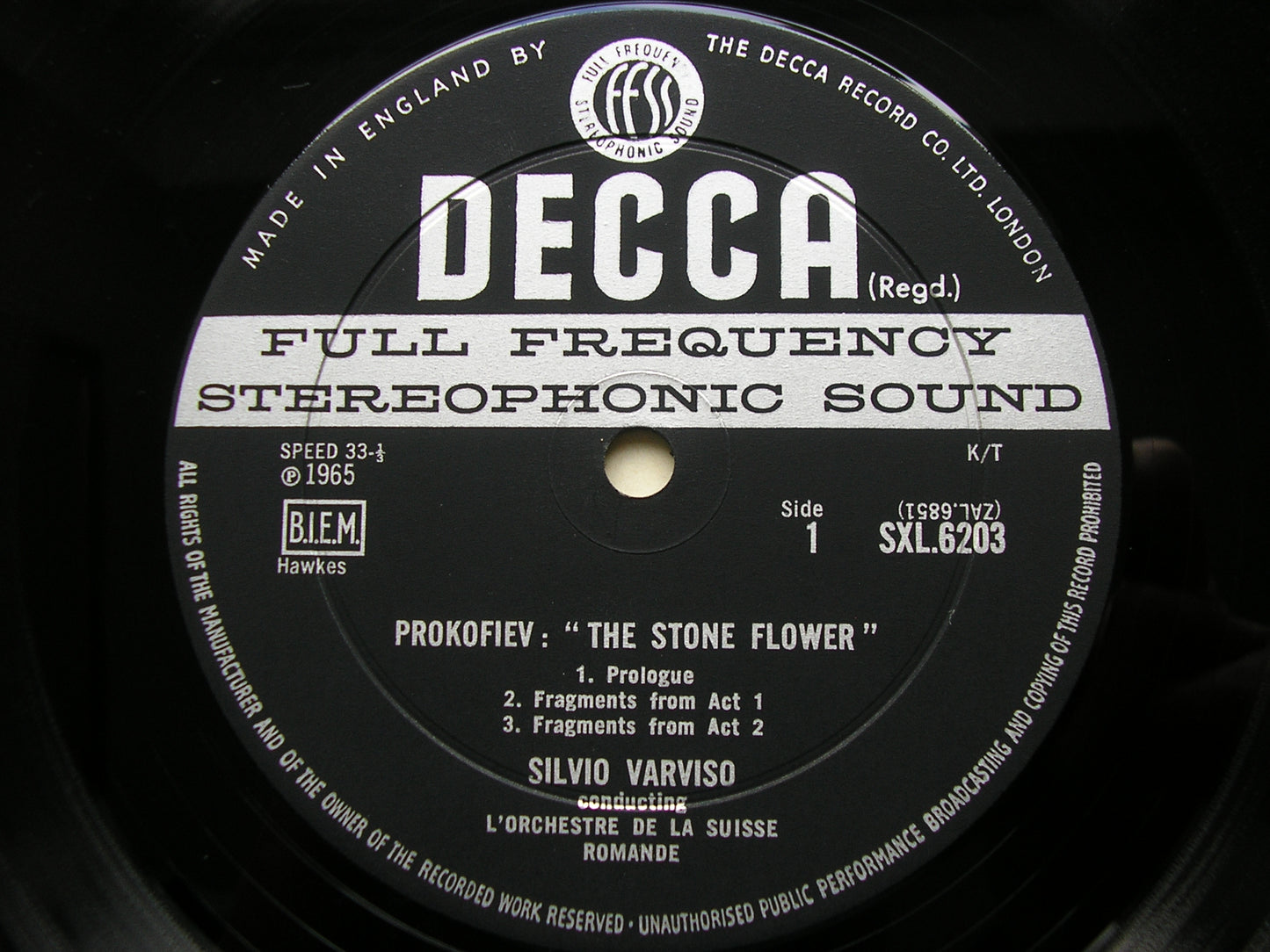 PROKOFIEV: THE STONE FLOWER SILVIO VARVISO / SUISSE ROMANDE SXL 6203