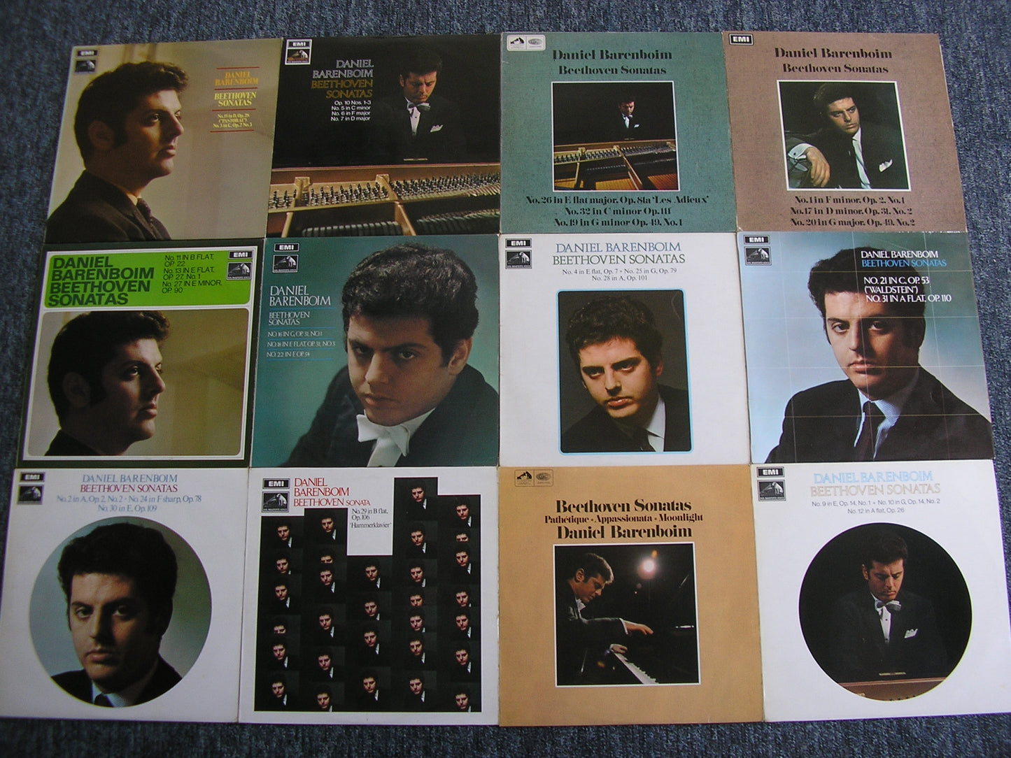BEETHOVEN: THE COMPLETE PIANO SONATAS DANIEL BARENBOIM 12 LP