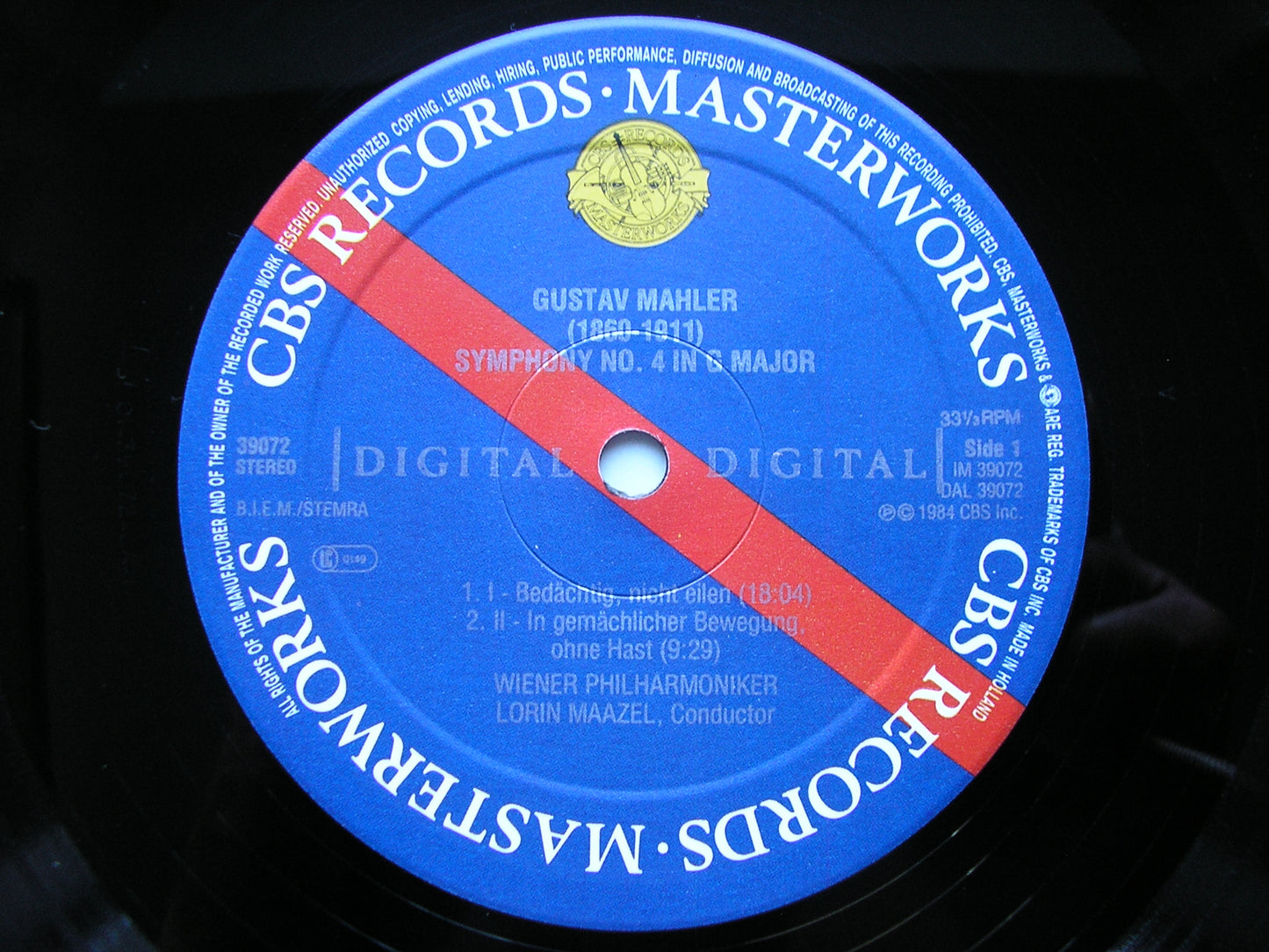 MAHLER: THE SYMPHONIES SOLOISTS / VIENNA PHILHARMONIC ORCHESTRA / MAAZEL CBS 15 LP