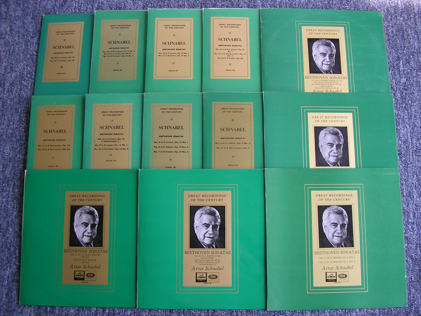 BEETHOVEN: THE COMPLETE PIANO SONATAS ARTUR SCHNABEL 13 LP SET COLH 51 - 63