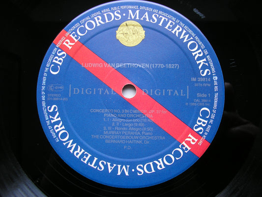 BEETHOVEN: PIANO CONCERTOS Nos. 3 & 4   PERAHIA / CONCERTGEBOUW ORCHESTRA / HAITINK    IM 39814