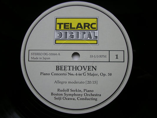 BEETHOVEN: PIANO CONCERTO No. 4    SERKIN / BOSTON SYMPHONY ORCHESTRA / OZAWA    DG 10064