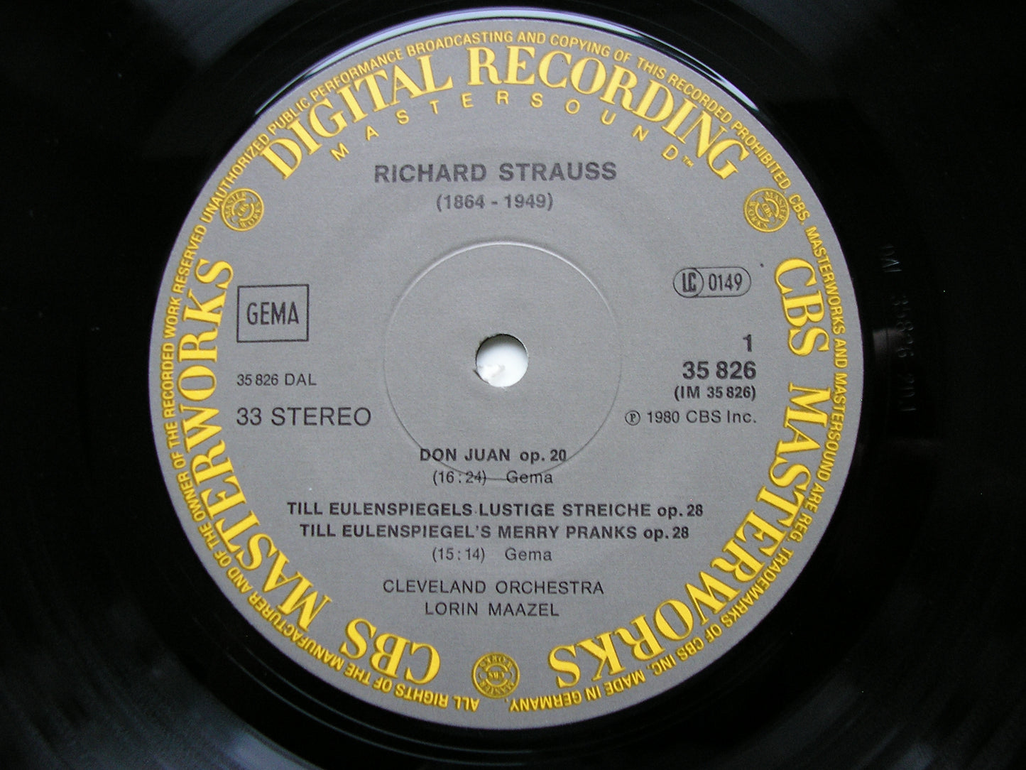STRAUSS: DON JUAN / TILL EULENSPIEGEL / TOD UND VERKLARUNG    MAAZEL / CLEVELAND ORCHESTRA    35826