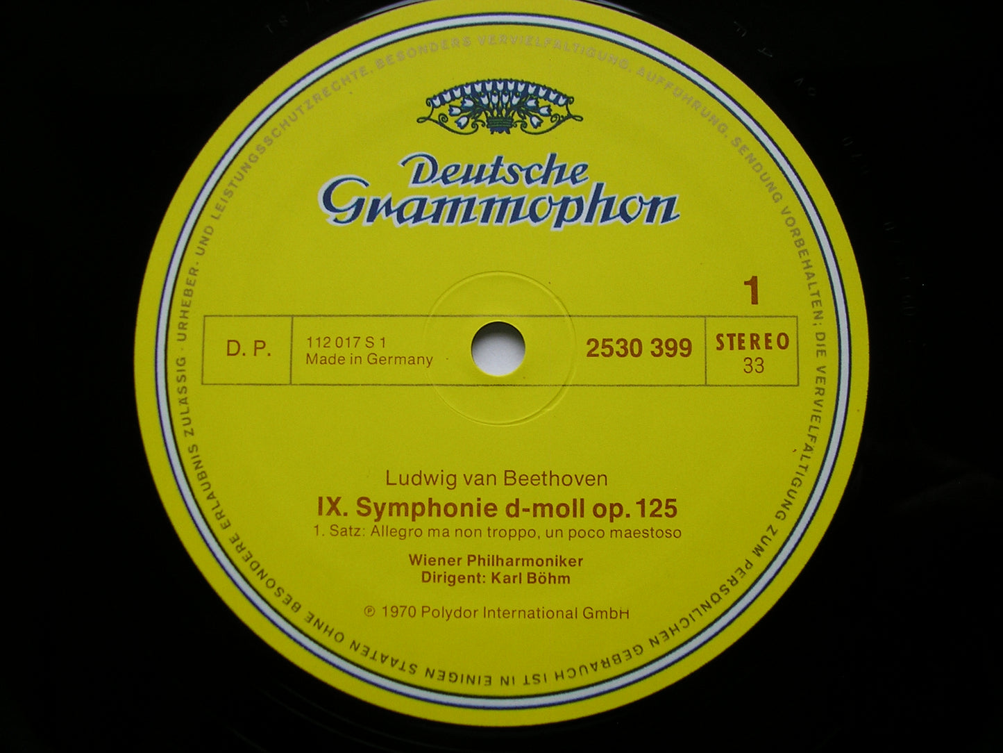BEETHOVEN: THE NINE SYMPHONIES KARL BOHM / SOLOISTS / VIENNA PHILHARMONIC 9 LP