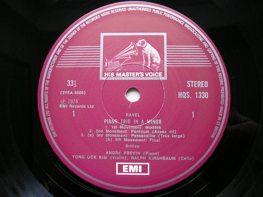 RAVEL: PIANO TRIO in A Minor / SHOSTAKOVITCH: PIANO TRIO No. 2 PREVIN / KIM / KIRSHBAUM HQS 1330