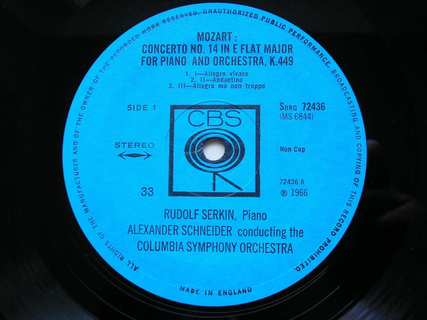 MOZART: PIANO CONCERTOS RUDOLF SERKIN / LONDON SYMPHONY / ABBADO / COLUMBIA SYMPHONY / MARLBORO FESTIVAL / SCHNEIDER 8 LP