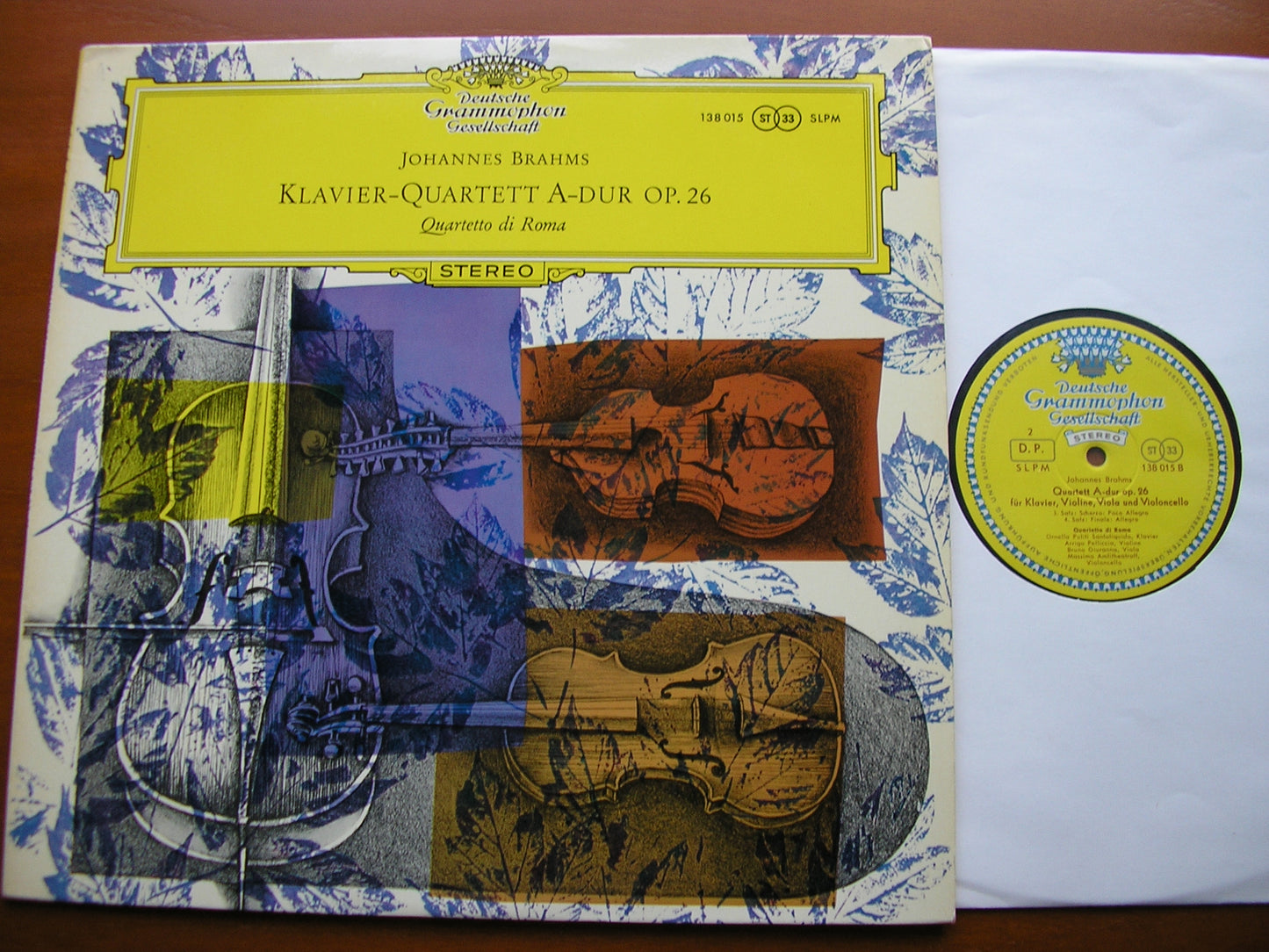 BRAHMS: PIANO QUARTET in A Op. 26 QUARTETTO DI ROMA 138 015