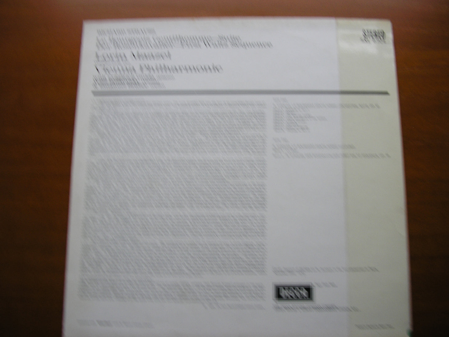 STRAUSS: LE BOURGEOIS GENTILHOMME Suite / DER ROSENKAVALIER First Waltz Sequence MAAZEL / VIENNA PHILHARMONIC SXL 6304
