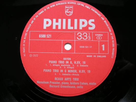 HAYDN: THE PIANO TRIOS     BEAUX ARTS TRIO     14 LP SET