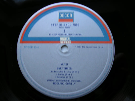VERDI: SEVEN OVERTURES     RICCARDO CHAILLY / NATIONAL PHILHARMONIC     SXDL 7595