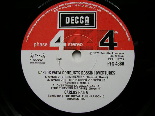 ROSSINI: SIX OVERTURES    PAITA / ROYAL PHILHARMONIC   PFS 4386