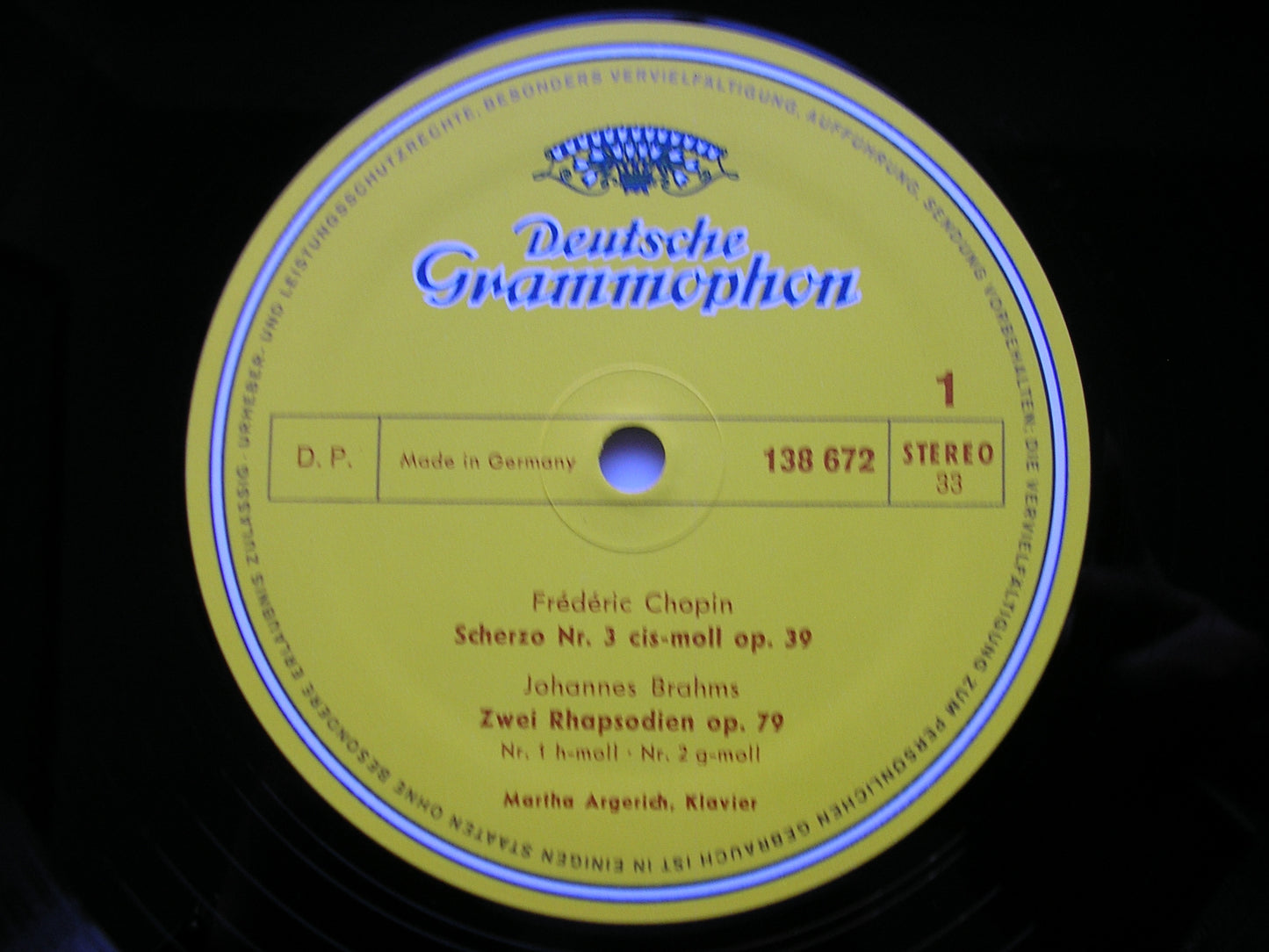 CHOPIN / LISZT / BRAHMS / PROKOFIEV / RAVEL: PIANO WORKS      ARGERICH    138 672