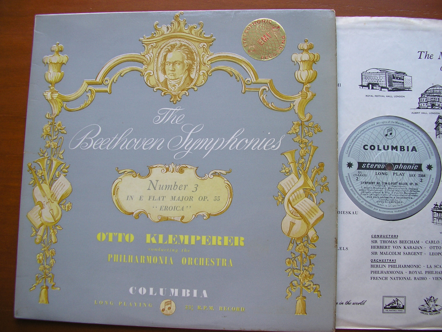 SAX 2364 BEETHOVEN: SYMPHONY No. 3 'Eroica' KLEMPERER / PHILHARMONIA