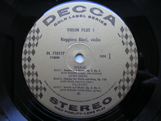 SAINT-SAENS / PROKOFIEV / VIVALDI / VILLA LOBOS / PAGANINI: VIOLIN + ONE     RICCI / SOLOISTS     DL 710177