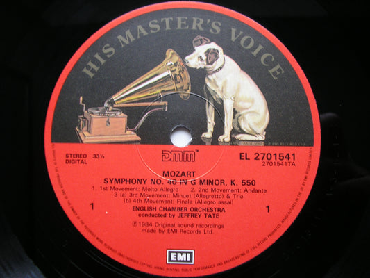 MOZART: SYMPHONIES Nos. 40 / 41 'Jupiter'     TATE / ENGLISH CHAMBER ORCHESTRA    27 0154