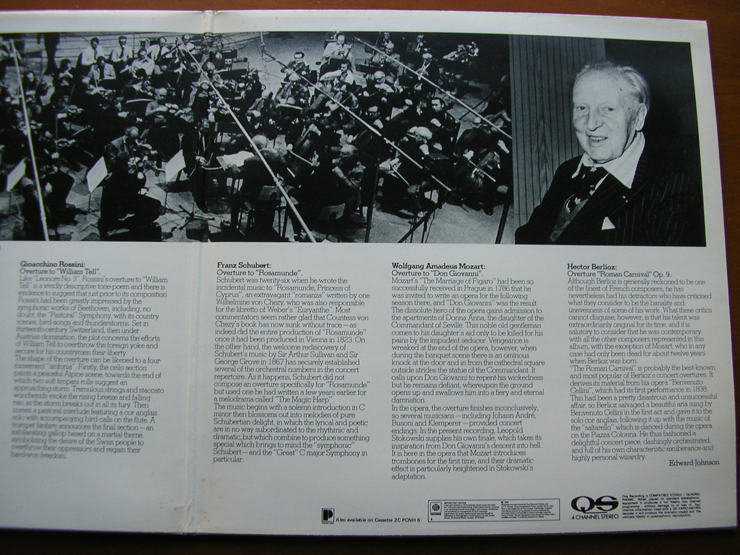 OVERTURES: BEETHOVEN / MOZART / BERLIOZ / SCHUBERT / ROSSINI STOKOWSKI / NATIONAL PHILHARMONIC PCNHX 6