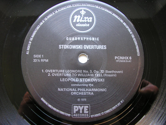 OVERTURES: BEETHOVEN / MOZART / BERLIOZ / SCHUBERT / ROSSINI     STOKOWSKI / NATIONAL PHILHARMONIC     PCNHX 6