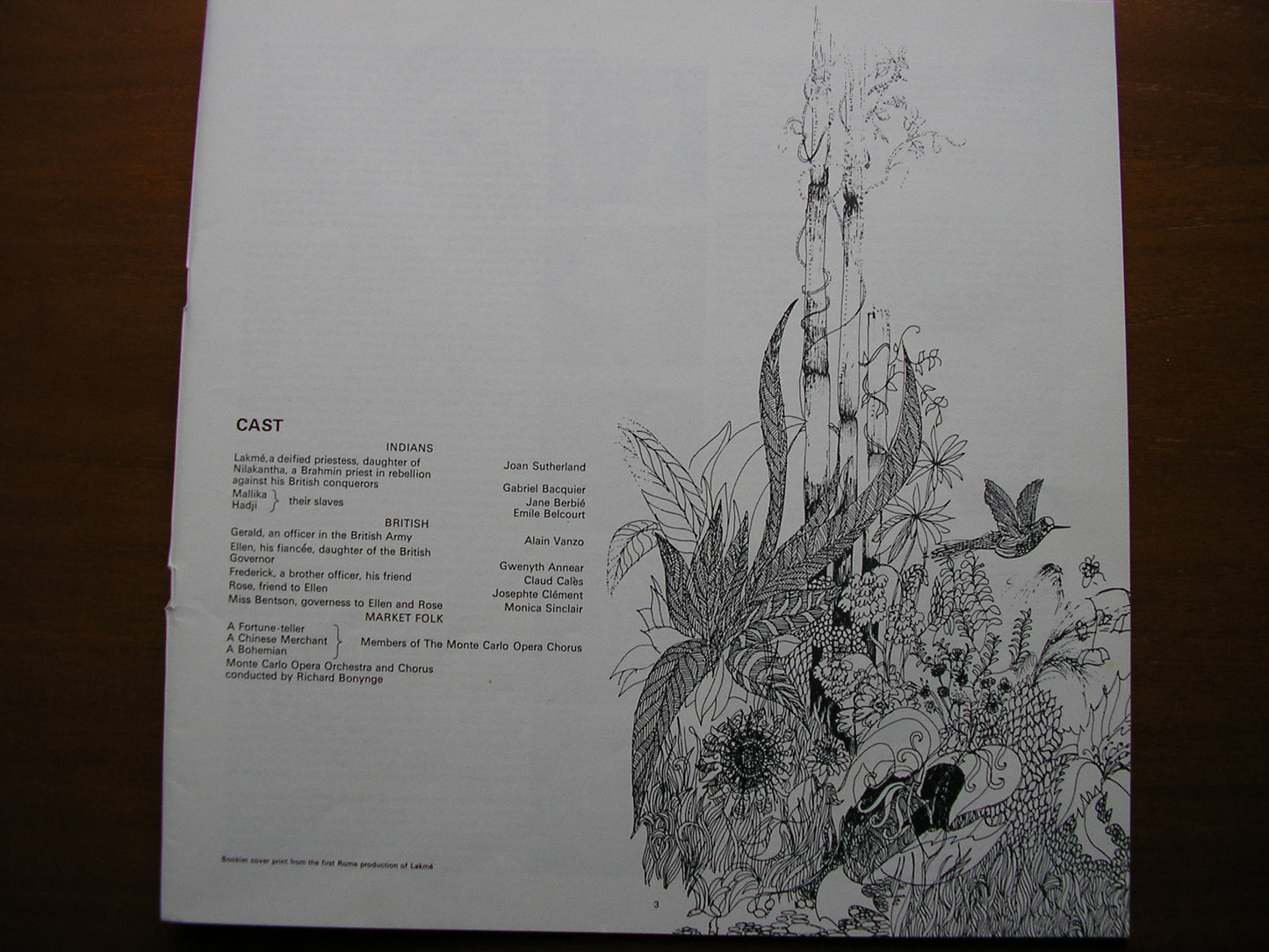 DELIBES: LAKME - SUTHERLAND / VANZO / BACQUIER / MONTE CARLO OPERA / RICHARD BONYNGE   SET 387 - 9