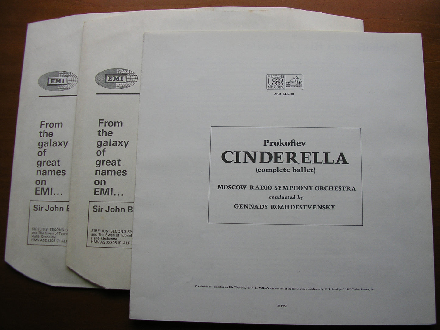 PROKOFIEV: CINDERELLA ROZHDESTVENSKY / MOSCOW RADIO SYMPHONY SLS 779