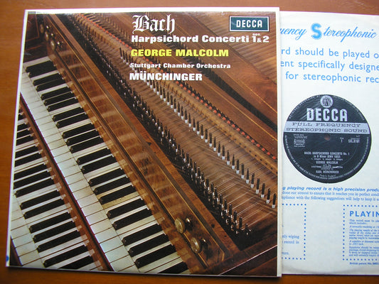 SXL 6101  BACH: HARPSICHORD CONCERTOS Nos. 1 & 2     MALCOLM / STUTTGART CHAMBER ORCHESTRA / MUNCHINGER